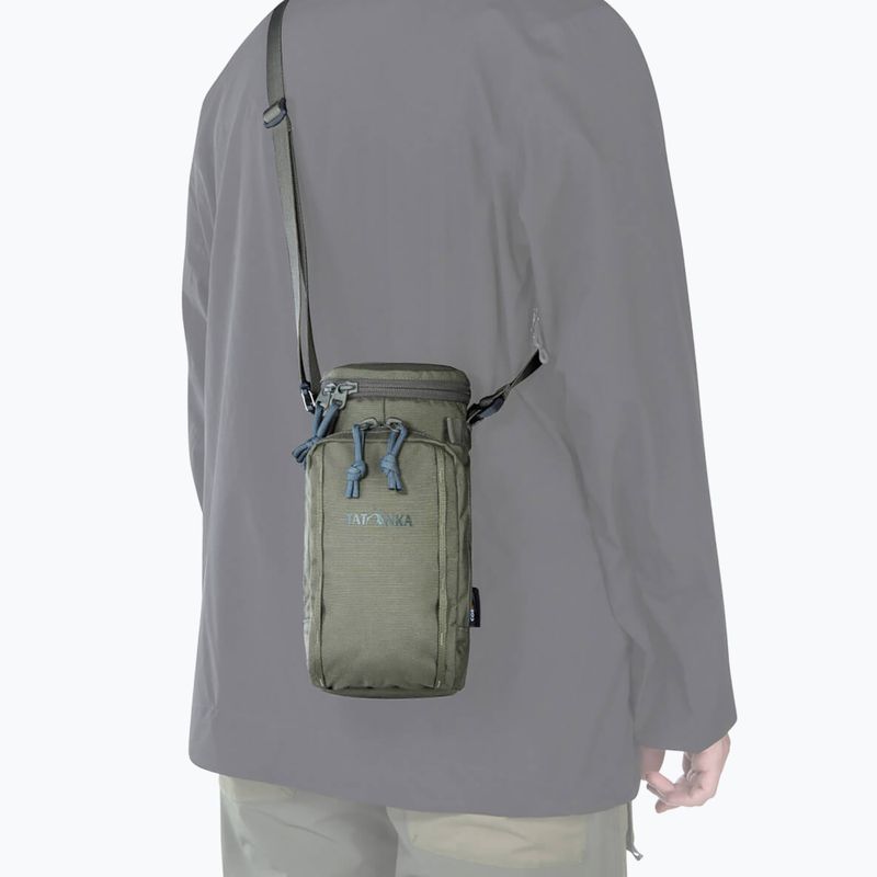 Custodia per bottiglia Tatonka Thermo Bottle Pouch 1 BC stone grey olive 12