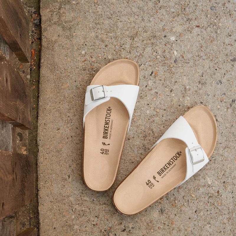BIRKENSTOCK Madrid BF Infradito bianco stretto 12