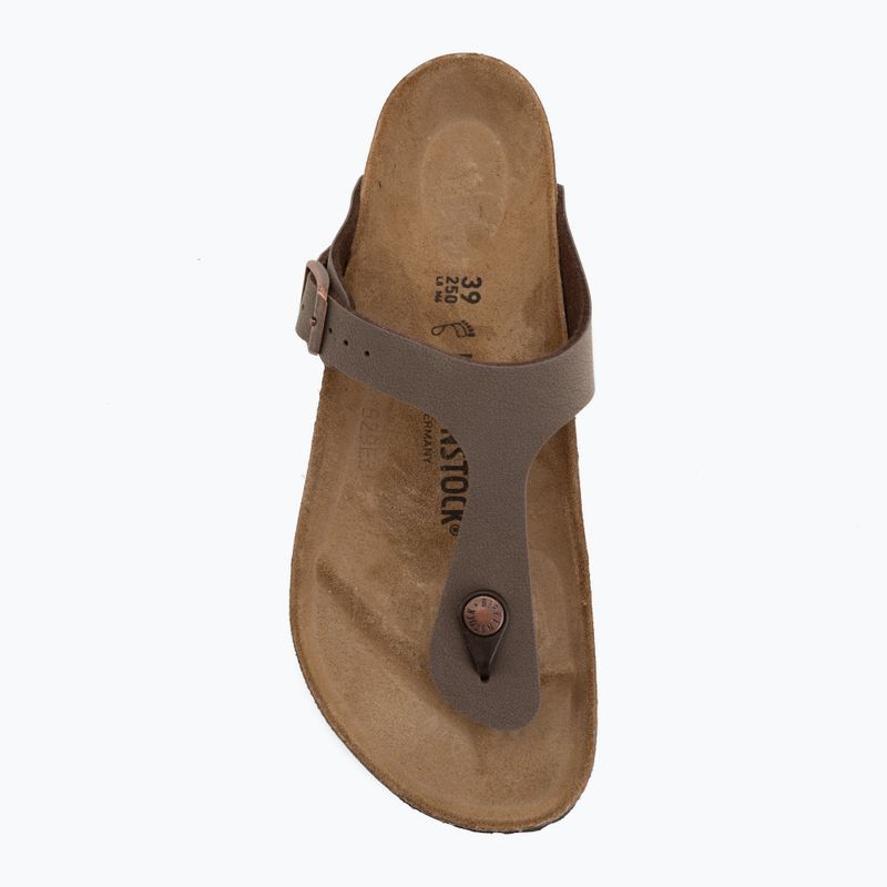 Infradito BIRKENSTOCK Gizeh Birkibuc mocca 5