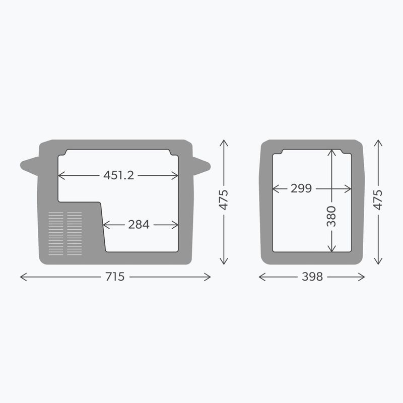 Refrigeratore turistico Dometic CFF45 AC/DC EU Version 44 l nero / grigio 8