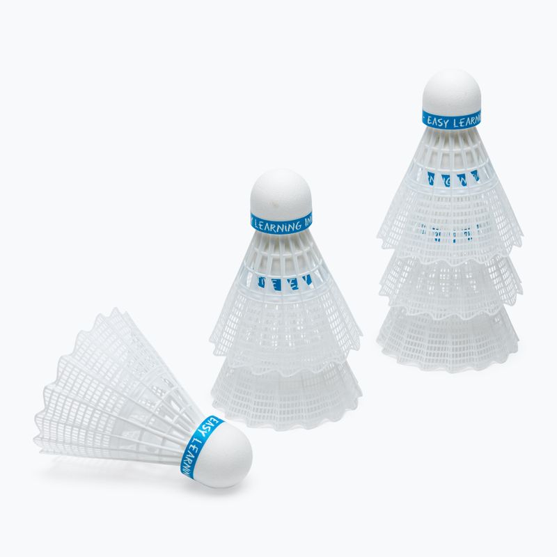 Talbot-Torro Eli freccette da badminton 6 pezzi bianco. 2