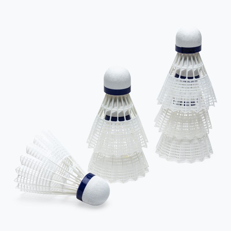 Volani da badminton Talbot-Torro Tech 350 Nylon 6 pezzi bianco. 2