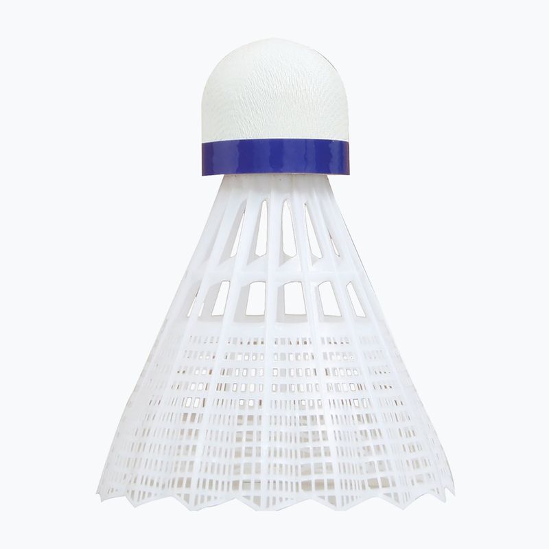 Volani da badminton Talbot-Torro Tech 350 Nylon 6 pezzi bianco. 3