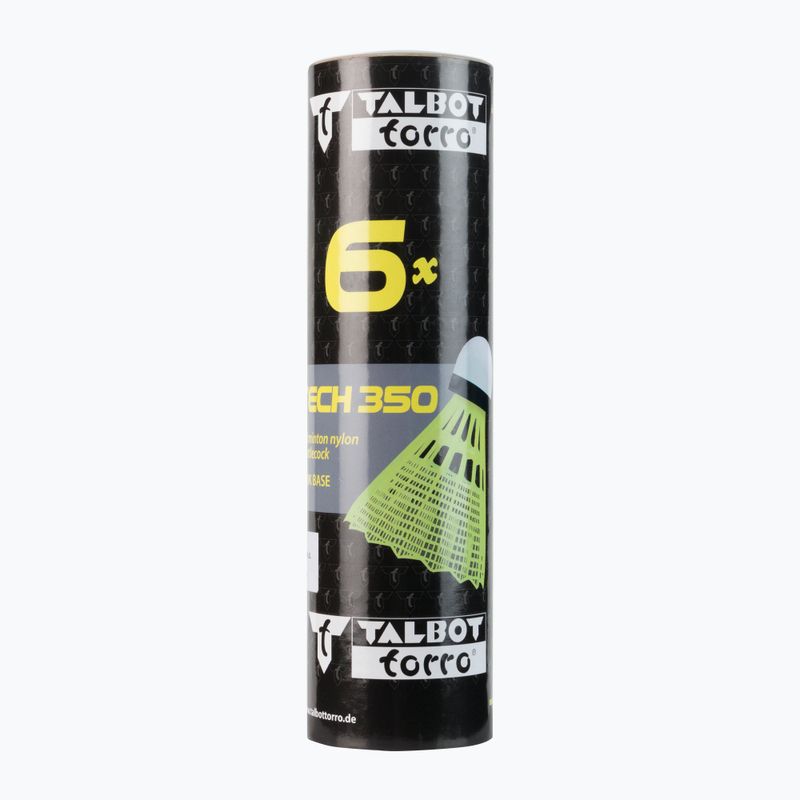 Volani da badminton Talbot-Torro Tech 350 Nylon 6 pz. giallo