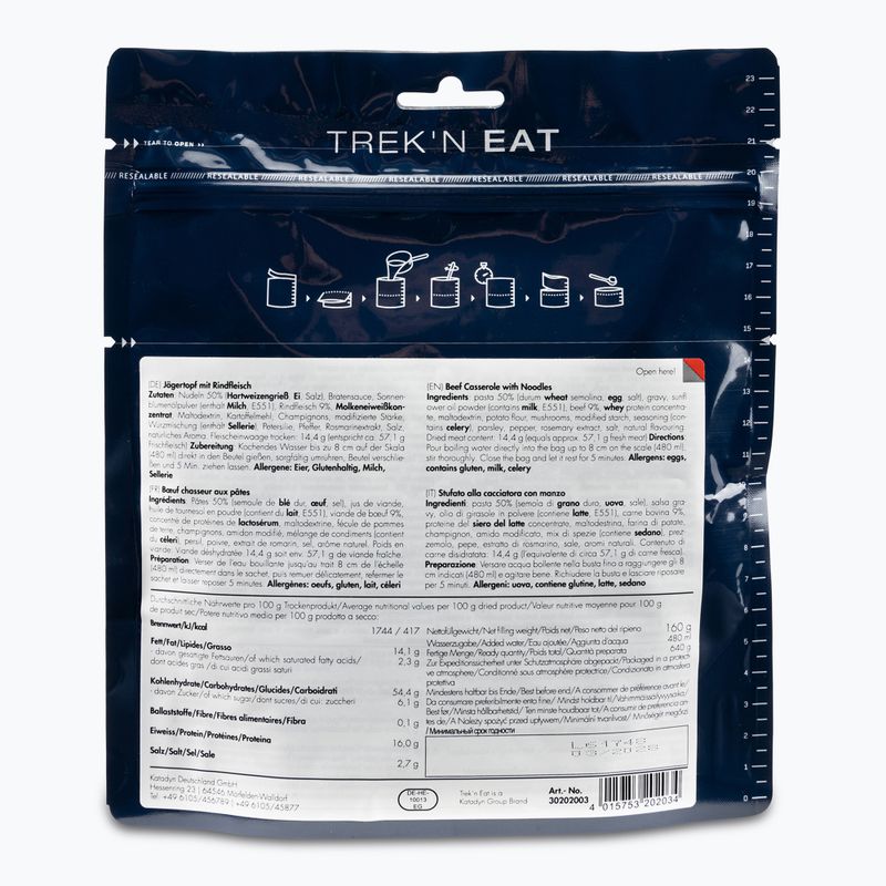 Trek'n Eat cibo liofilizzato Piatto di caccia con manzo e pasta 160 g 2