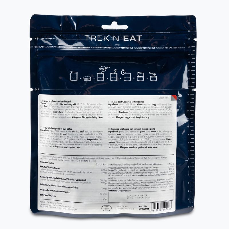 Trek'n Eat cibo liofilizzato Piatto ungherese con manzo e pasta 160 g 2