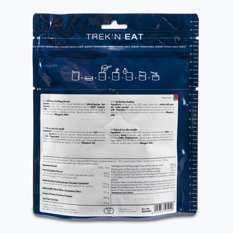 Alimento liofilizzato Trek'n Eat Vanilla riso legumina 100 g 2