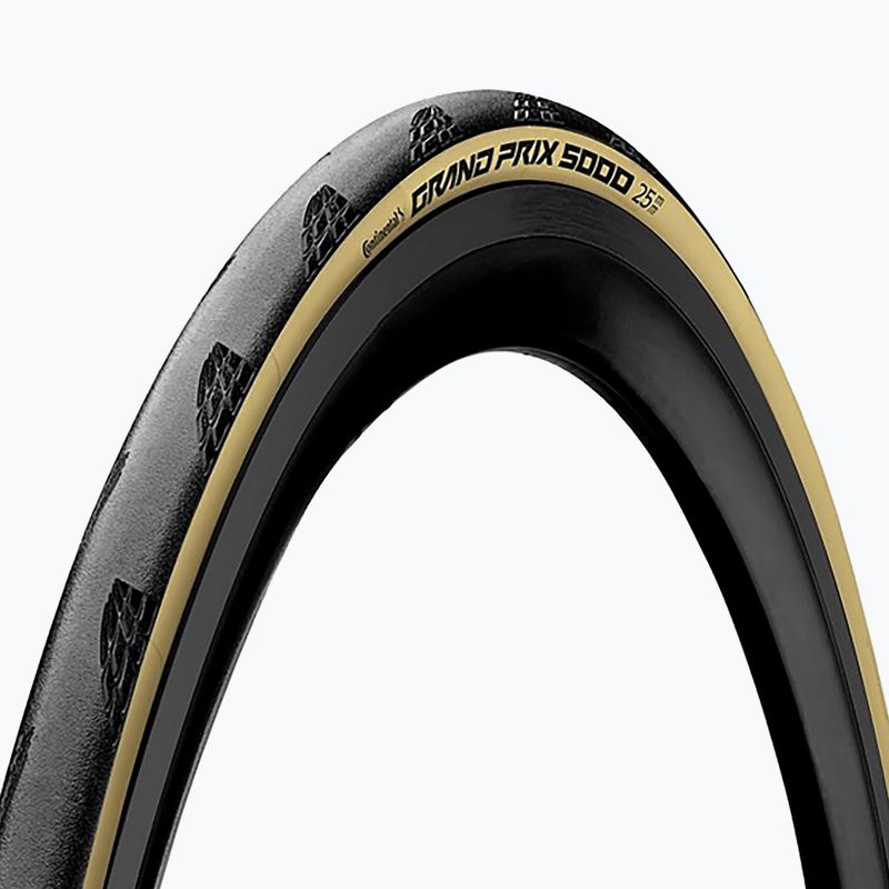 Pneumatico per bicicletta Continental Grand Prix 5000 Allseason 700 x 25C nero/crema