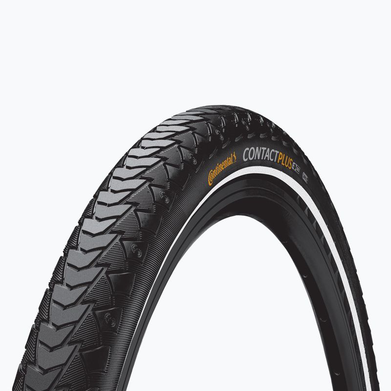 Pneumatico per bicicletta Continental Contact Plus nero/reflex
