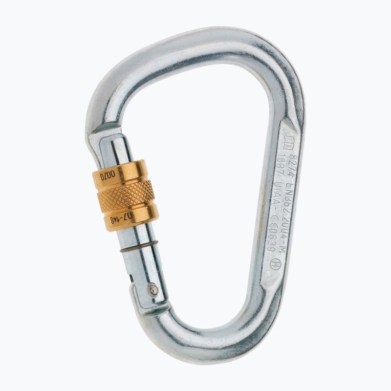 Moschettone da arrampicata EDELRID Steel HMS Screw silver