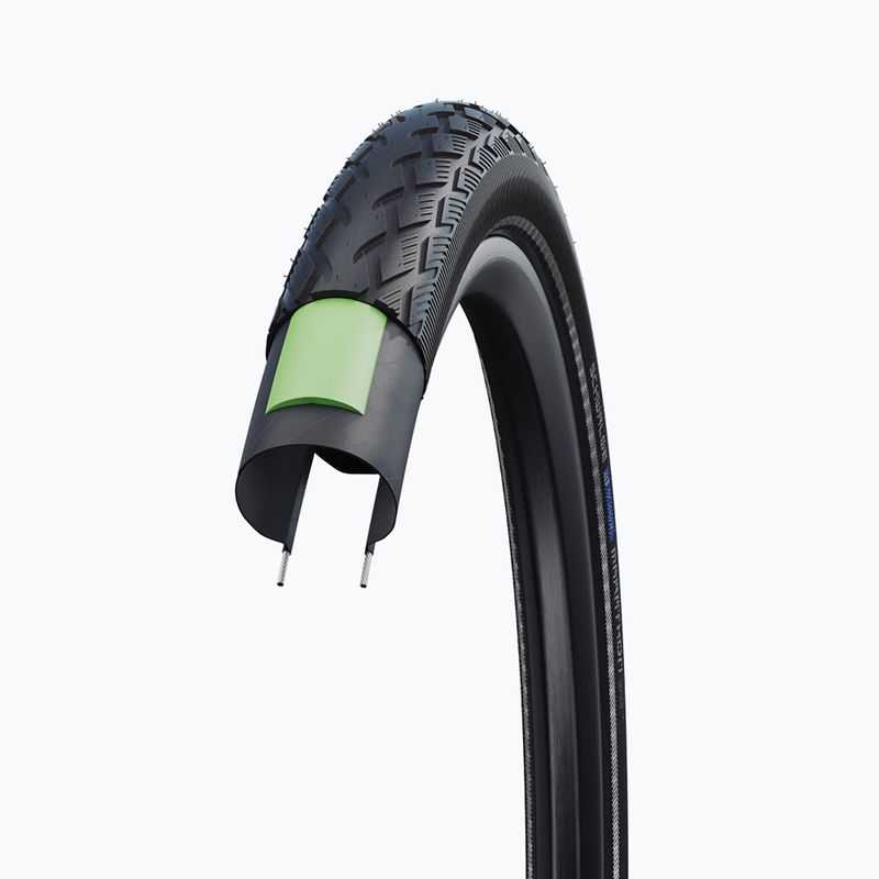 Pneumatico per bicicletta SCHWALBE Marathon Green Guard Addix 28 x 1,50 nero reflex 3