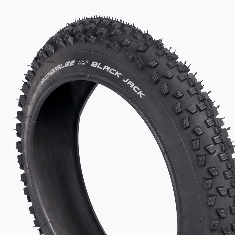 Pneumatico per bicicletta SCHWALBE Black Jack K-Guard Black N Roll nero 2