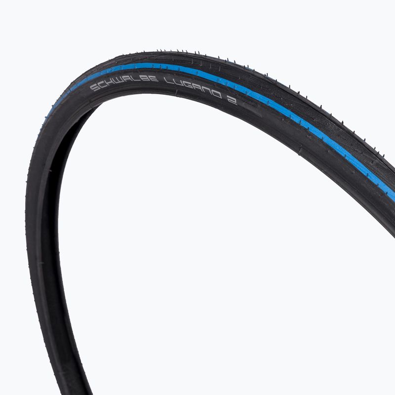 Pneumatico per bicicletta SCHWALBE Lugano II K-Guard Silica a strisce blu
