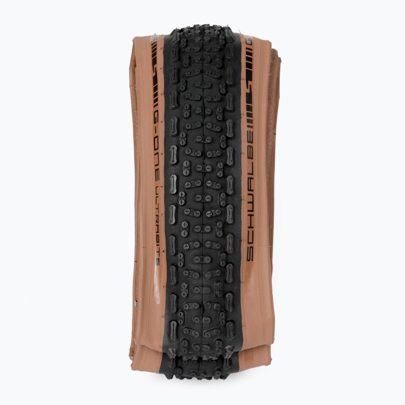 Pneumatico per bicicletta SCHWALBE G-One Ultrabite Raceguard Addix con fianco in bronzo 2