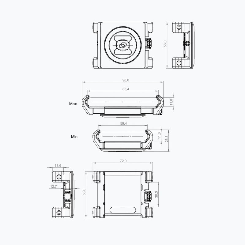 SP CONNECT Bike Bundle II Morsetto universale per telefono 7