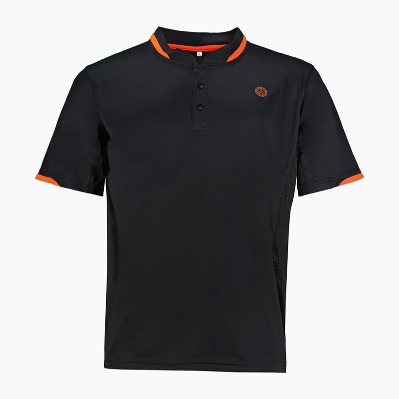 Camicia da squash da uomo Oliver Palma Polo nero/arancio