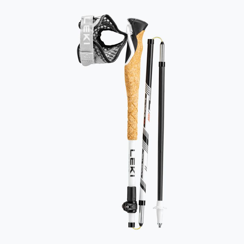 Bastoncini da corsa LEKI Cross Trail FX Superlite bianco/rosso brillante/nero 6