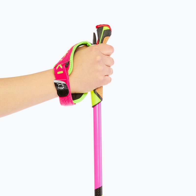 Bastone da sci di fondo LEKI PRC 750 rosa neon/giallo neon/nero 6