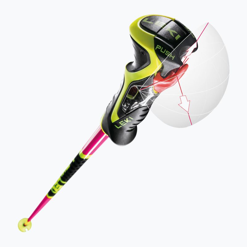Bastoncini da sci LEKI Venom SL 3D neon pink/black/neon yellow 7