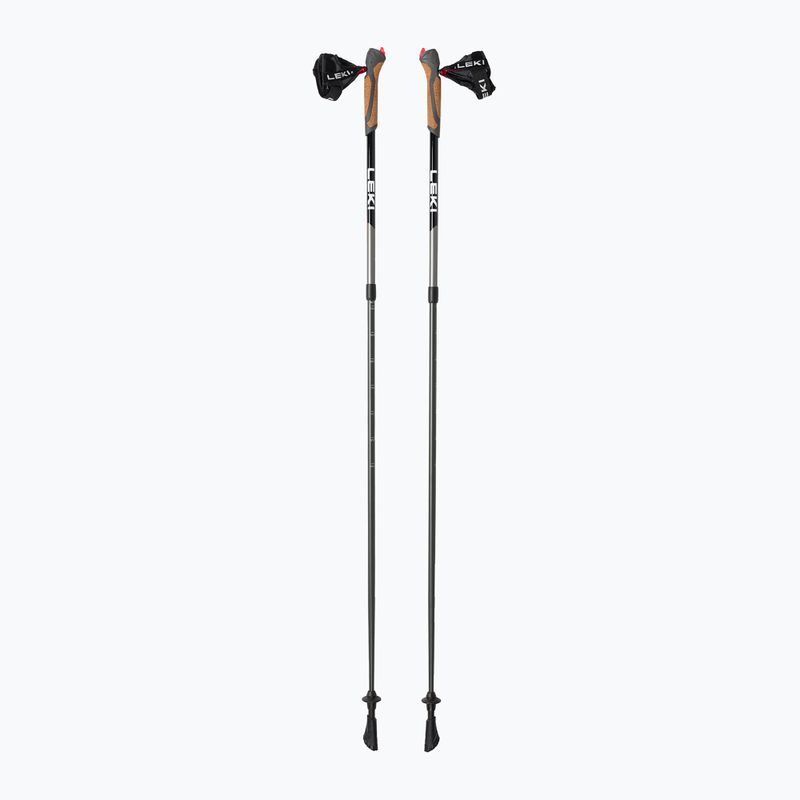 Bastoncini da nordic walking LEKI Spin nero e argento 65326161