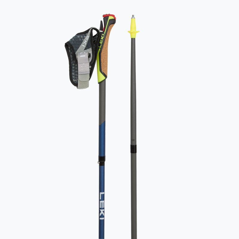 LEKI Traveller FX.One Carbon bastoncini da nordic walking blu navy e argento 65325821110 3