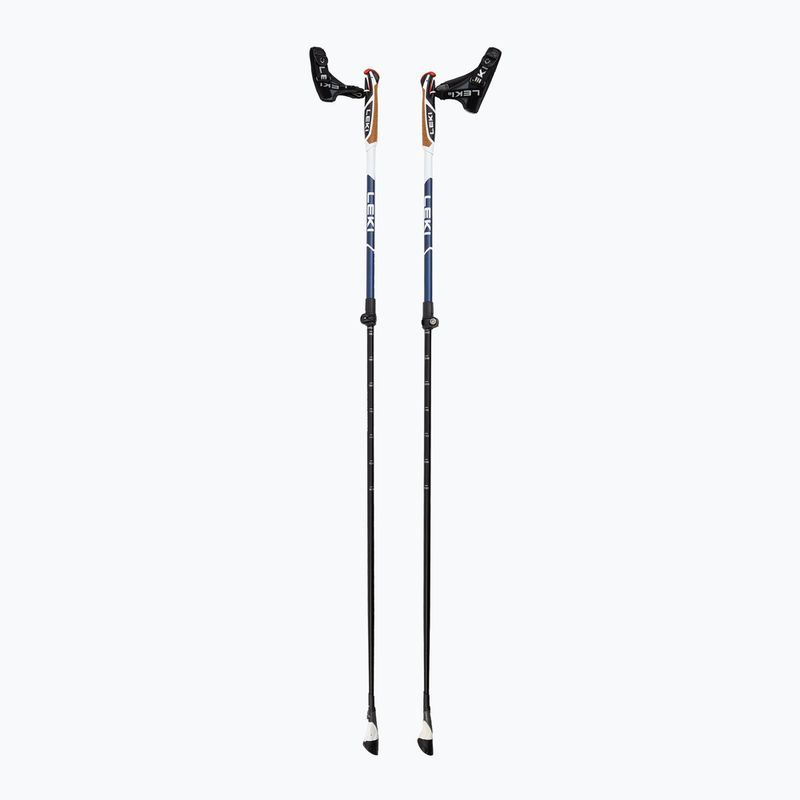 LEKI Smart Supreme blu notte metallizzato scuro/blu scuro/bianco Bastoncini da nordic walking