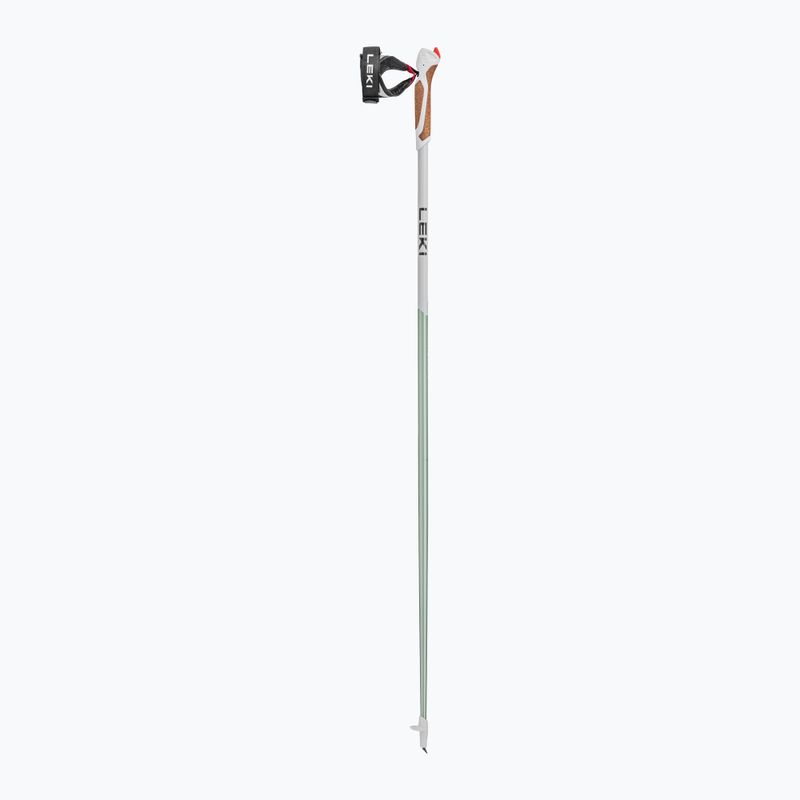 Bastoncini da nordic walking LEKI Passion bianco e verde 65325251100