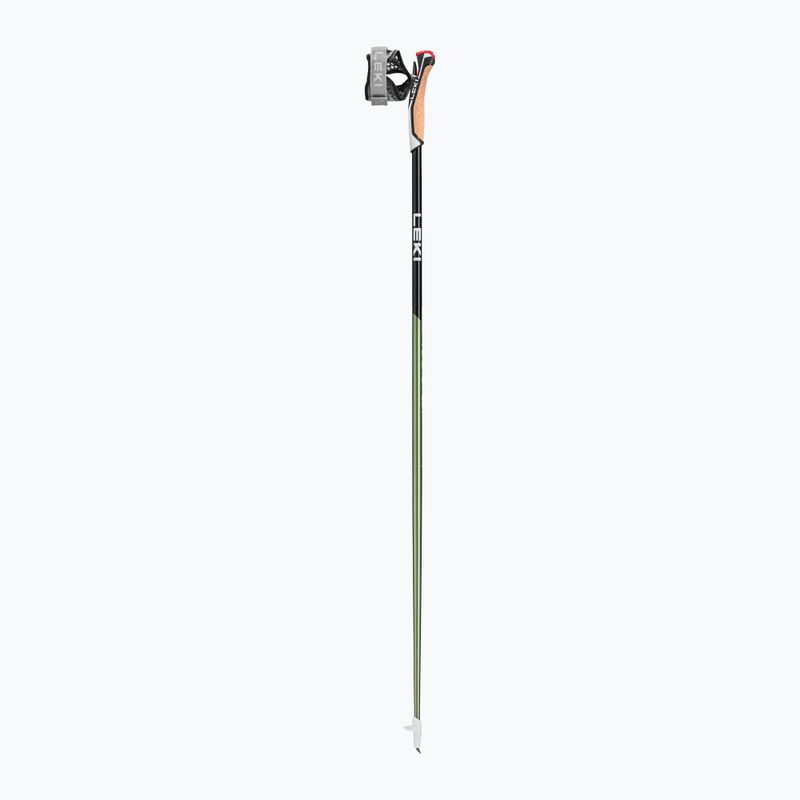 LEKI Flash Carbon bastoncini da nordic walking nero-verde 65325602105