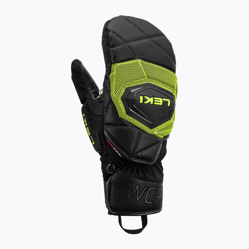 Guanti da sci uomo LEKI WCR Coach 3D Mitt black/ice lemon 2