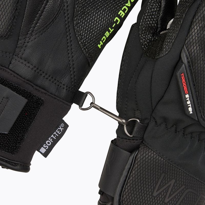 Guanti da sci da uomo LEKI WCR C-Tech 3D Mitt nero/limone ghiaccio 6