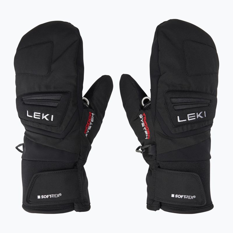LEKI Griffin 3D Guanti da sci per bambini Junior Mitt nero 2