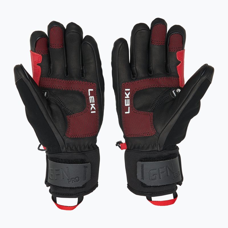Guanto da sci LEKI Griffin Pro 3D nero/rosso/bianco per uomo 2
