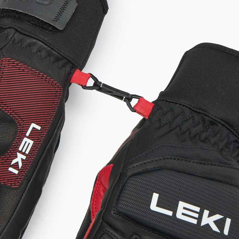 Guanto da sci LEKI Griffin Pro 3D nero/rosso/bianco per uomo 6