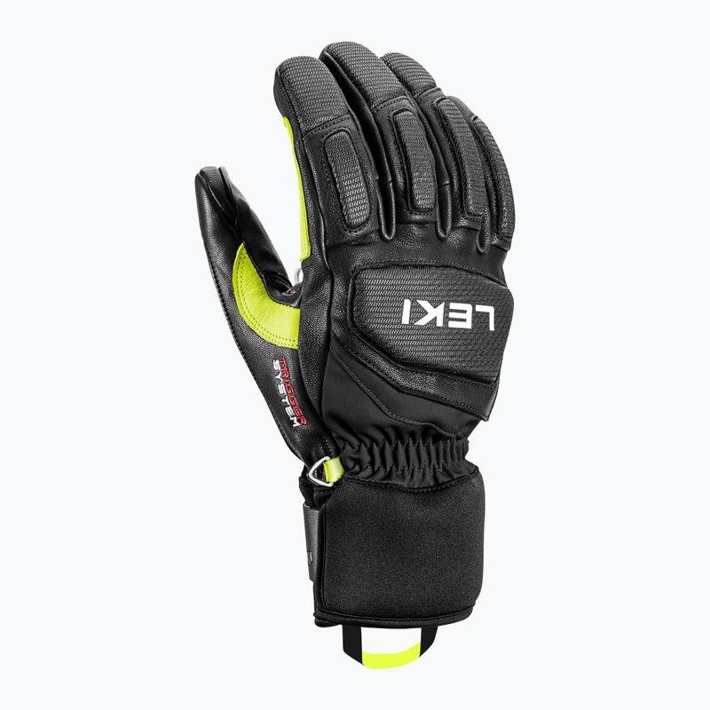 Guanto da sci LEKI Griffin Pro 3D uomo nero/neon 5