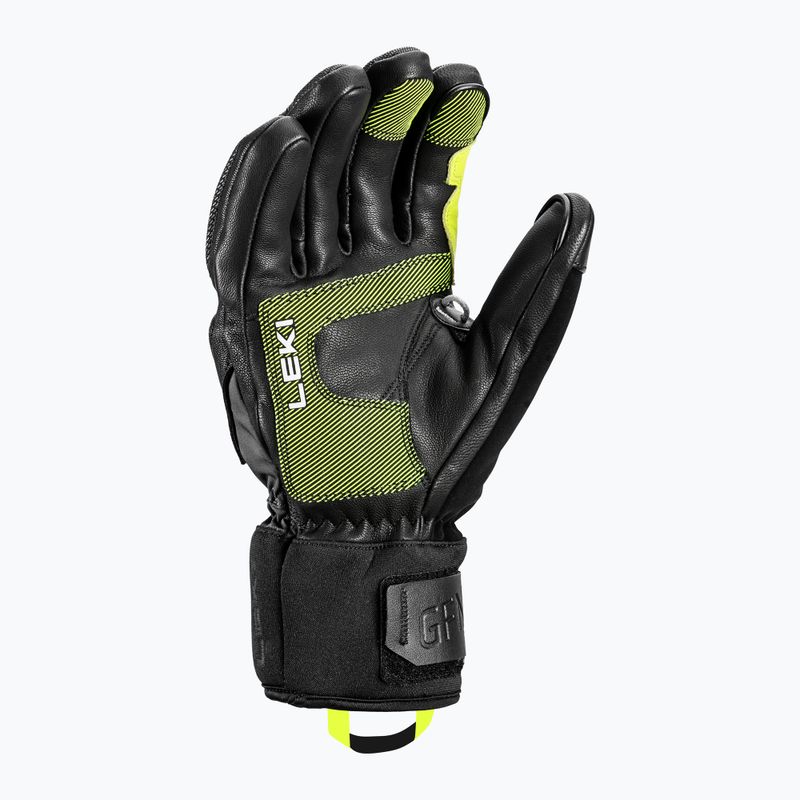 Guanto da sci LEKI Griffin Pro 3D uomo nero/neon 6