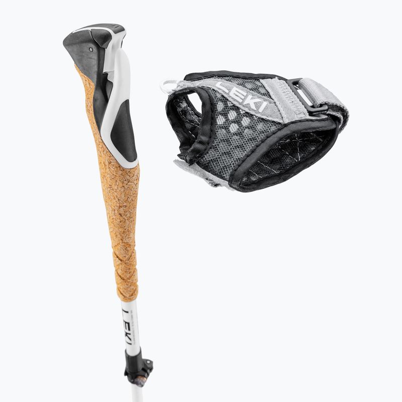 Bastoncini da trekking LEKI Cross Trail FX Superlite bianco/rosso brillante/nero 5