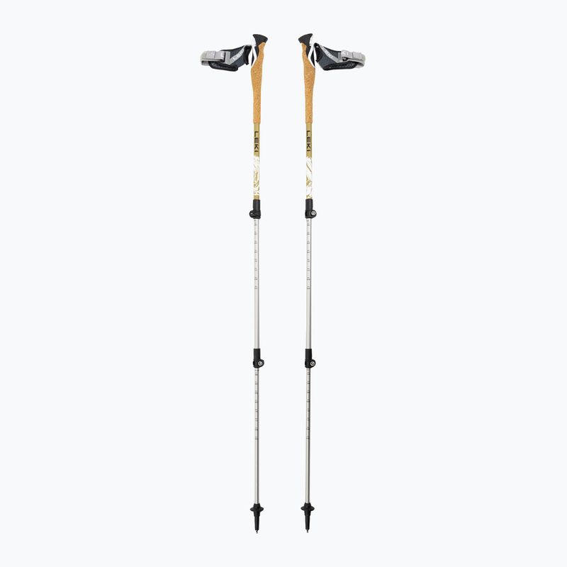 LEKI Cross Trail TA bastoncini da trekking bianco/marrone dorato/nero