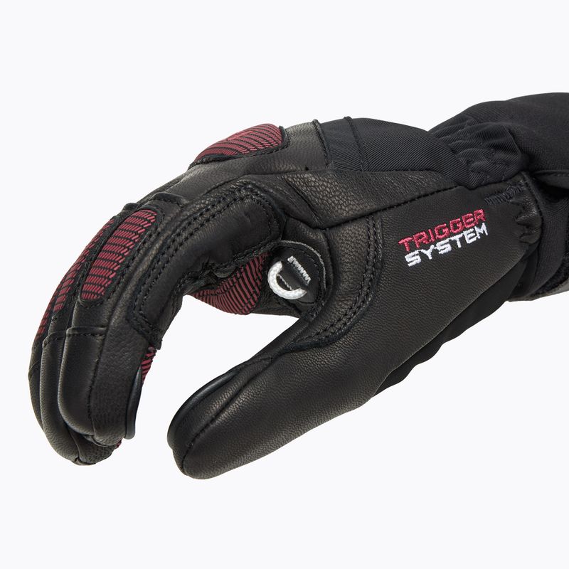 Guanti da sci da donna LEKI Griffin Pro 3D nero/rosa 4