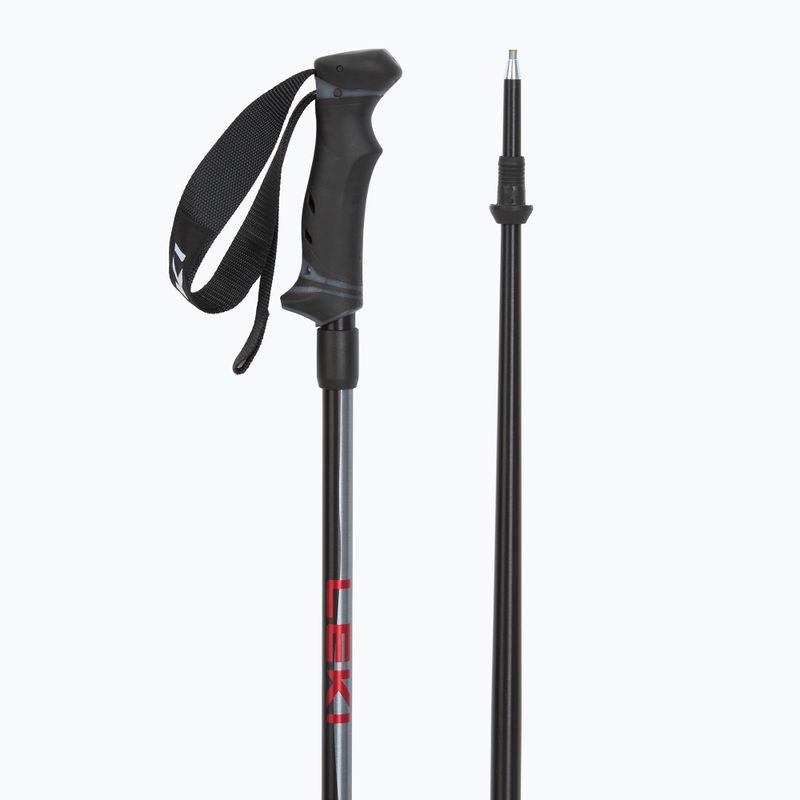 Bastoncini da sci LEKI Hot Shot anodized black/eloxal gray/eloxal red 3