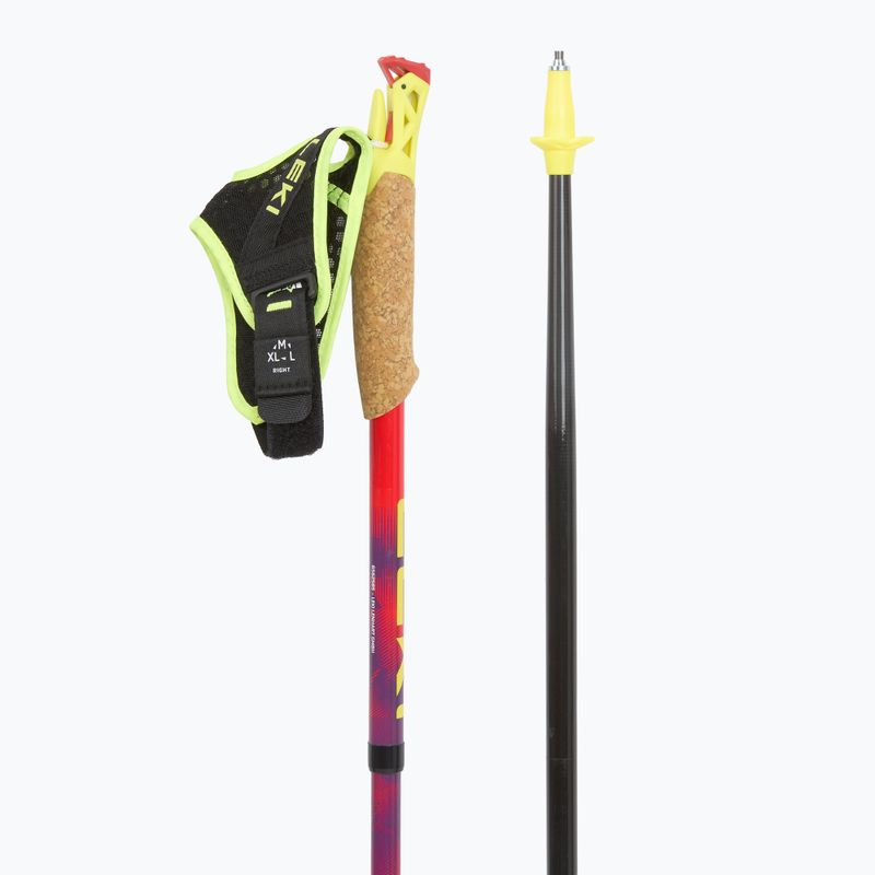 Bastoncini da trekking LEKI Ultatrail FX.One red/purple 3