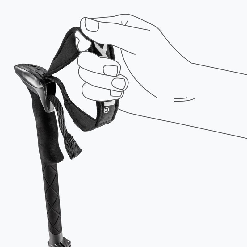 Bastoncini da trekking LEKI Sherpa FX Carbon Strong black/naturalcarbon/light anthracite 6