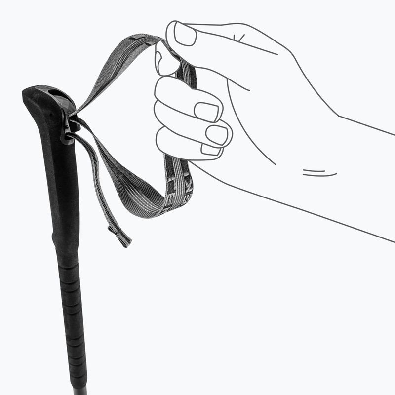 Bastoncini da trekking LEKI Skytera Lite black/white/neonorange 7