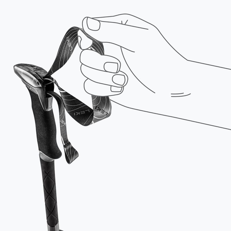 Bastoncini da trekking LEKI Makalu FX TA black stone blue/dark white 6