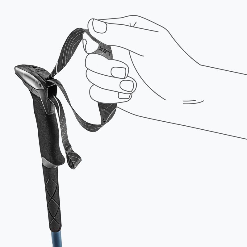 Bastoncini da trekking LEKI Makalu stone blue dark/warm grey dark 6