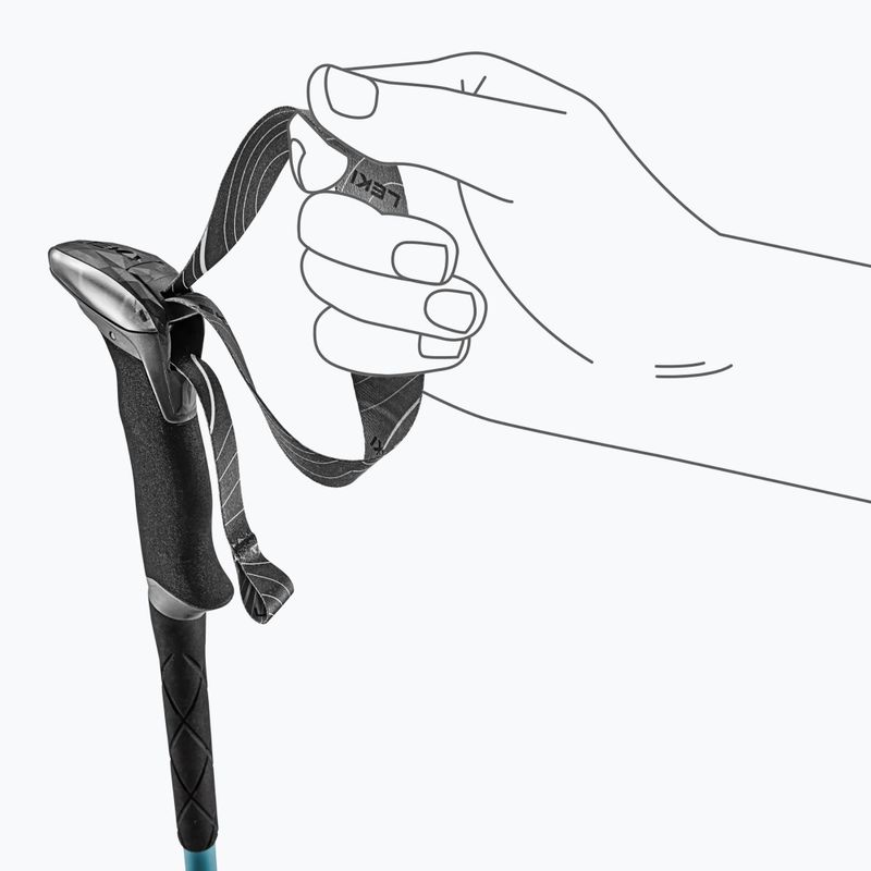 Bastoncini da trekking LEKI Makalu Lite AS greenblue light/greenblue dark 6