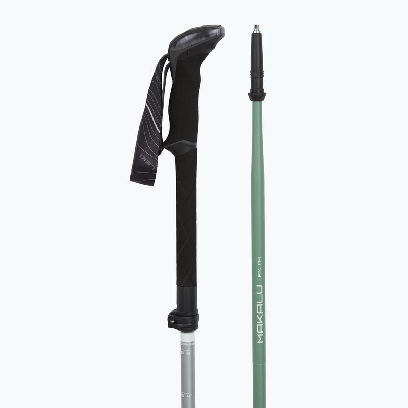 Bastoncini da trekking LEKI Makalu FX TA silver/greygreen/white 3