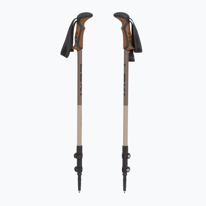 Bastoncini da trekking LEKI Khumbu black/pale clay light/pale clay dark 5