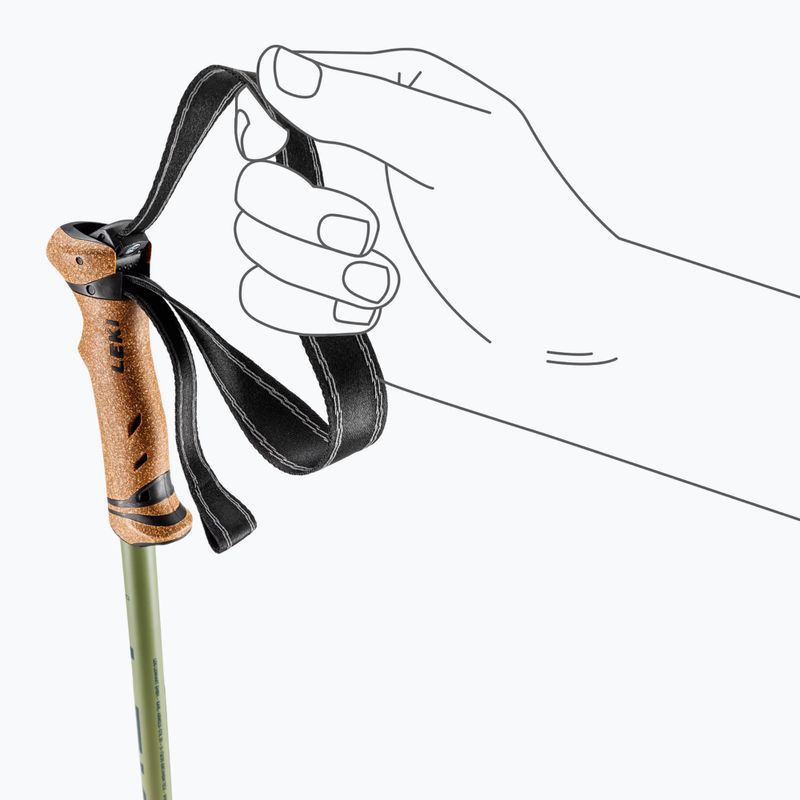 Bastoncini da trekking LEKI Legacy Lite denim blue/dark olive 6