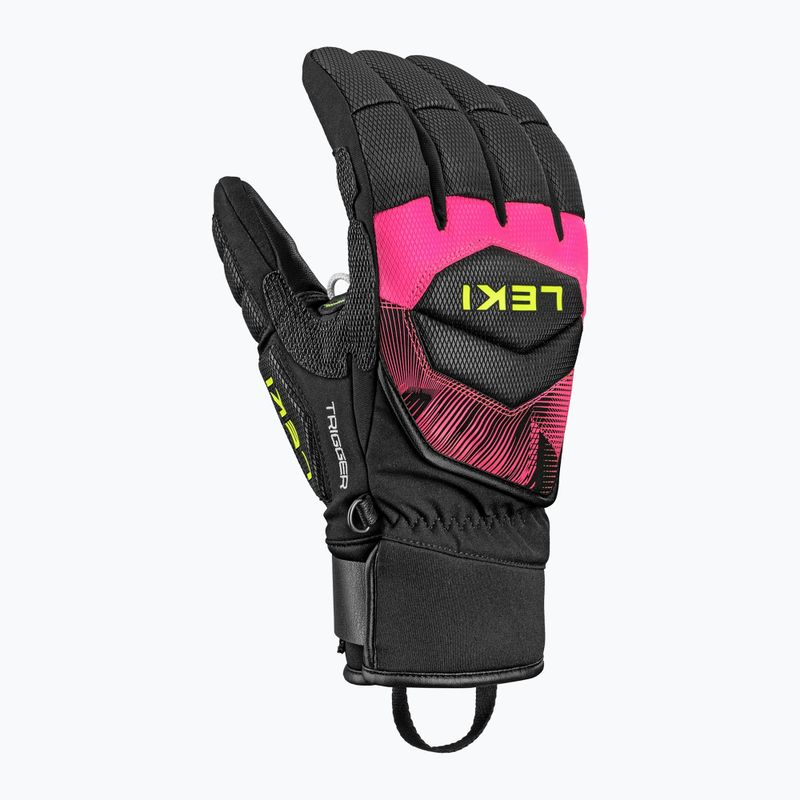 Guanti da sci LEKI WCR Core TR black/neon pink/neon yellow 2