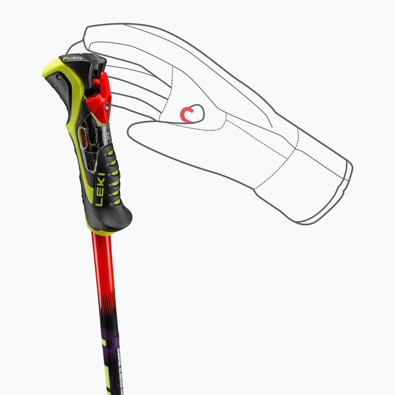 Bastoncini da sci bambini LEKI WCR Pro Lite SL TR bright red/black/neon yellow 6